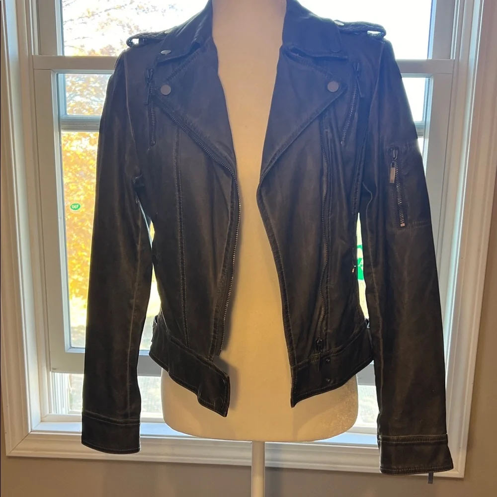 Beulah Gray Shell Motto Jacket - Picture 1 of 11